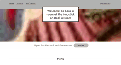 Desktop Screenshot of myerssteakhouse.com